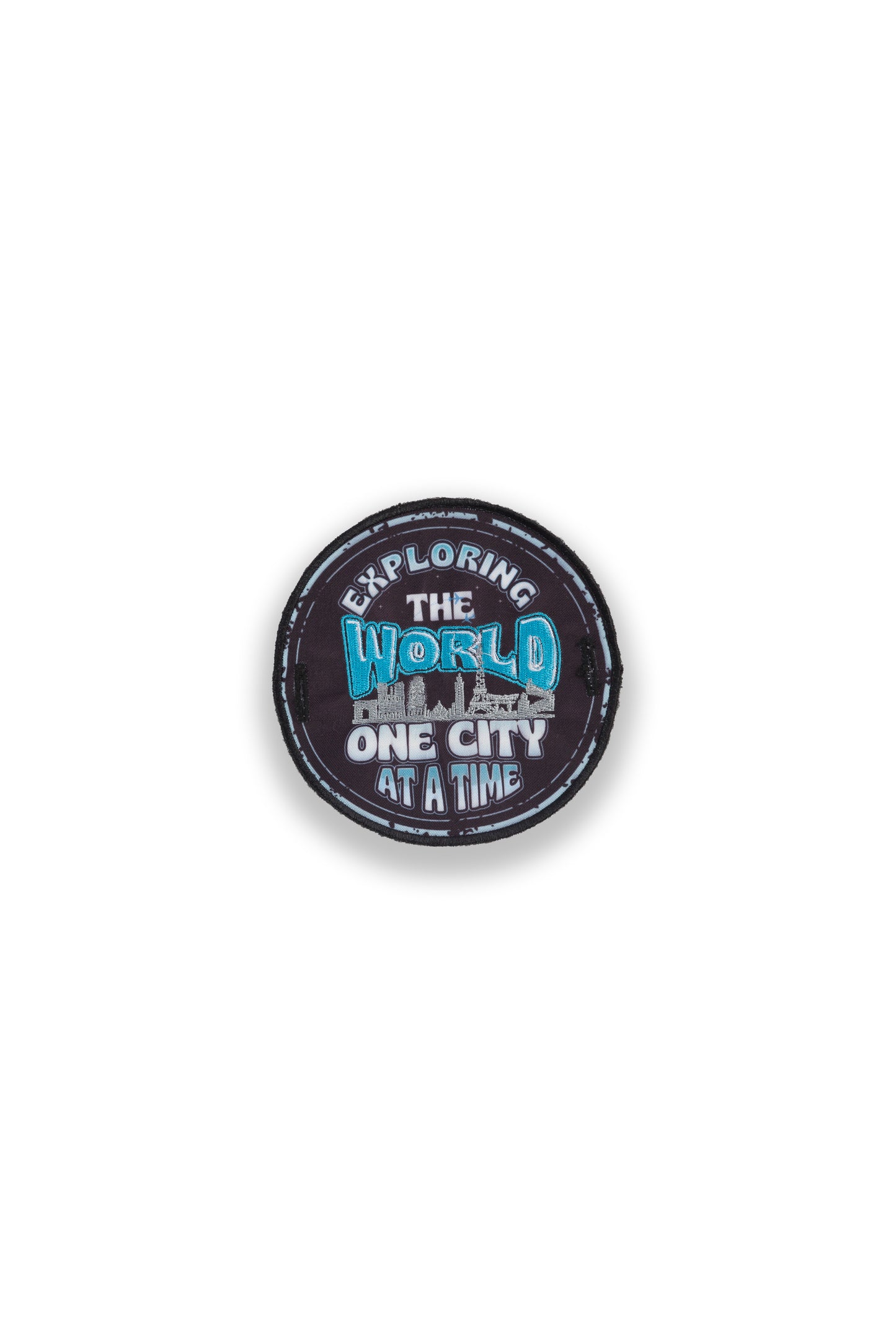 "Explore the World" Small Badge for Jogger, Short and Hoddie sleeve