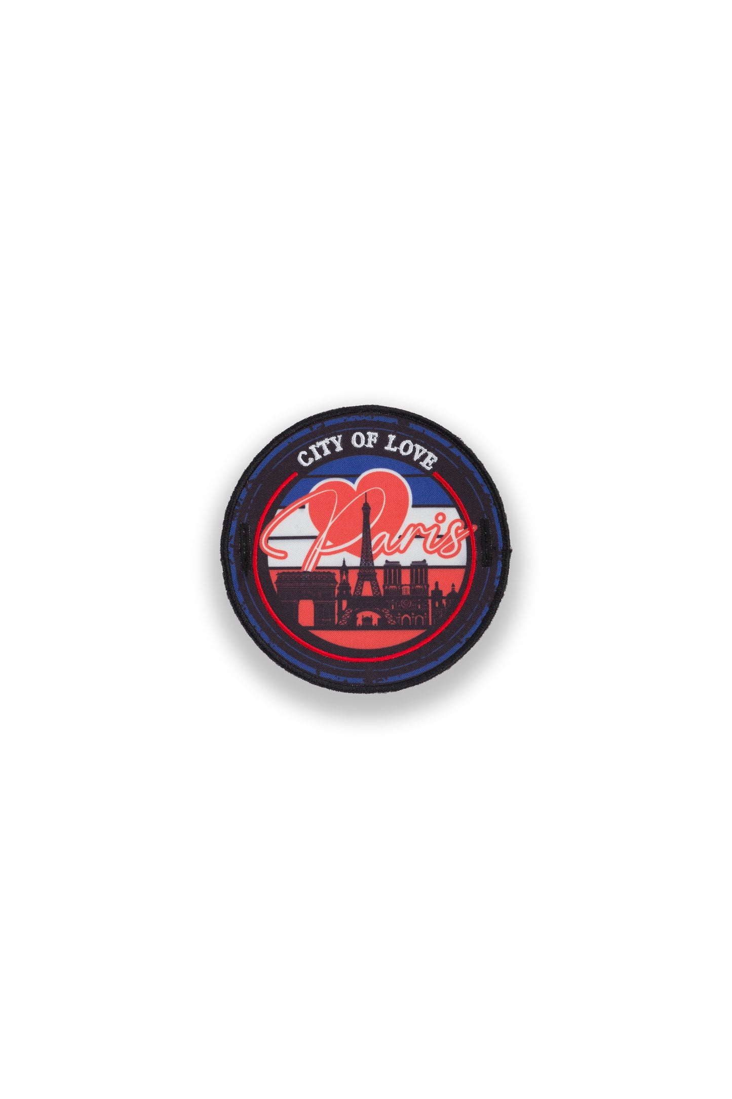 "Paris City of Love" Small Badge for Jogger, Short and Hoddie sleeve