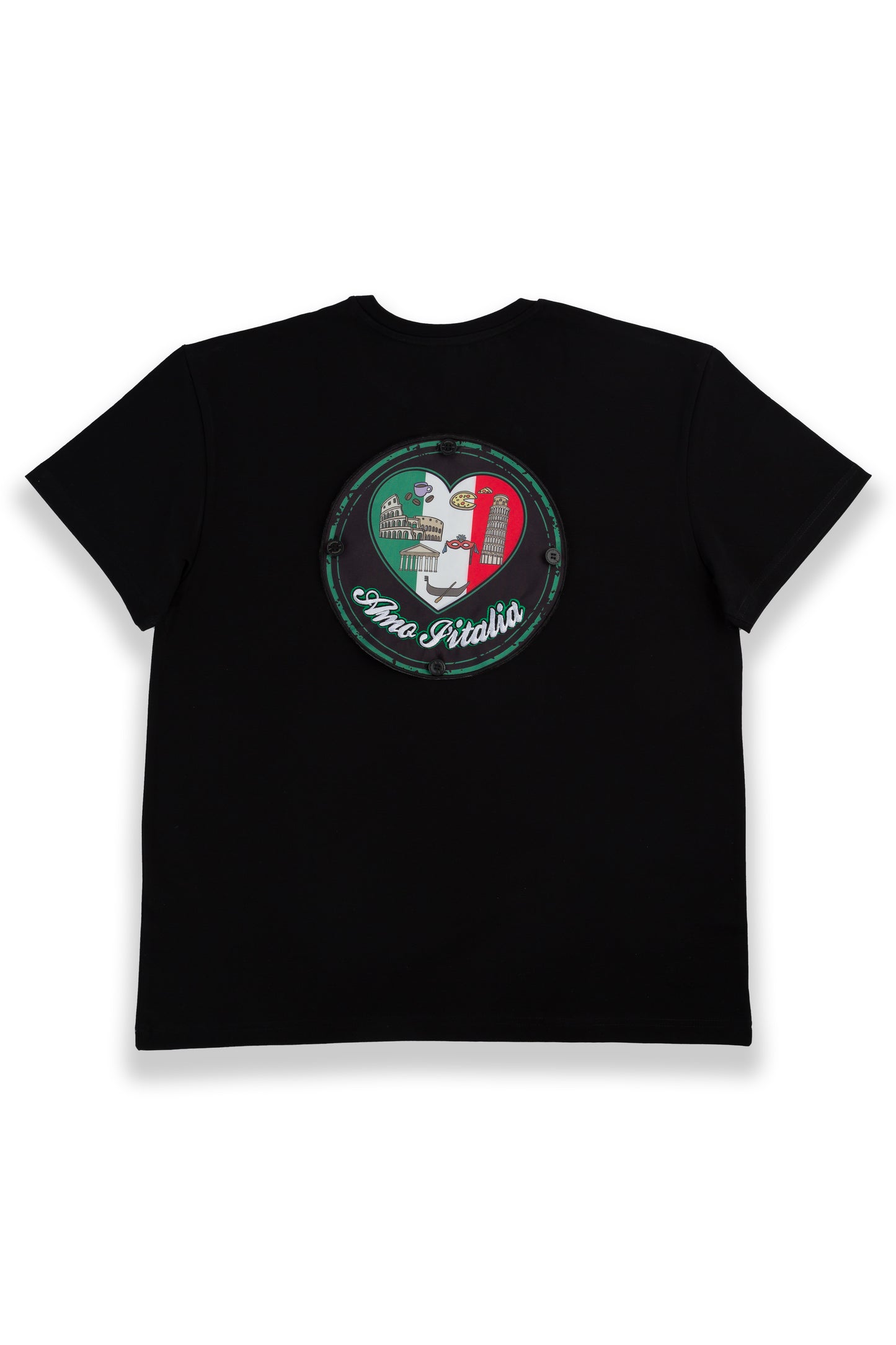 "Love Italy" Large Badge for the back of T-Shirt and Hoodie
