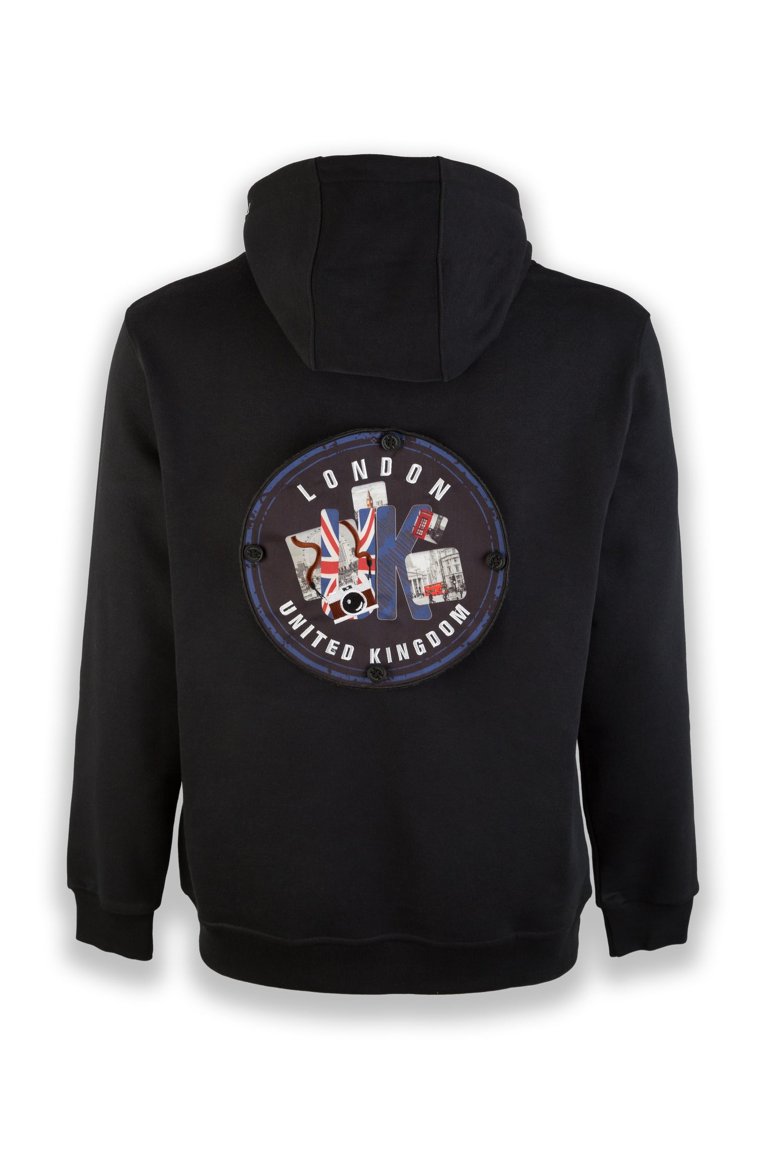 London Memories Nomad Fleece Hoodie "back badge"