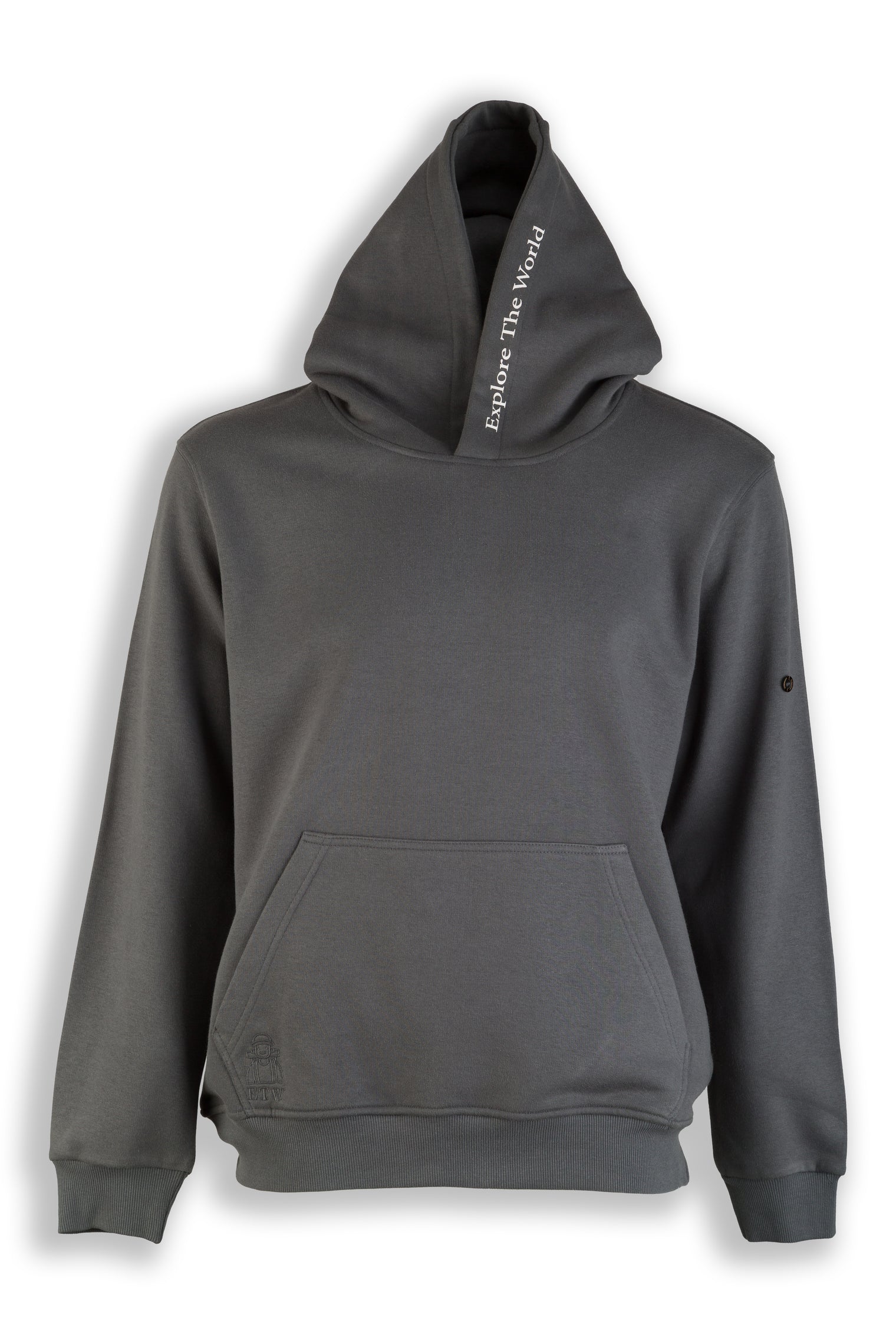 Explore China Nomad Fleece Hoodie "sleeve badge"