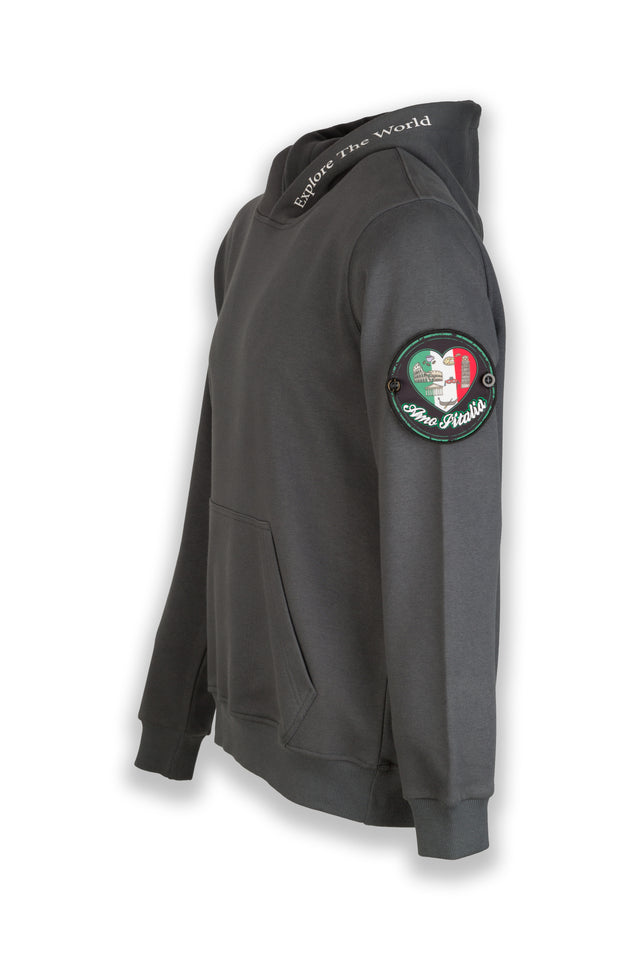 Love Italy Nomad Fleece Hoodie "sleeve badge"