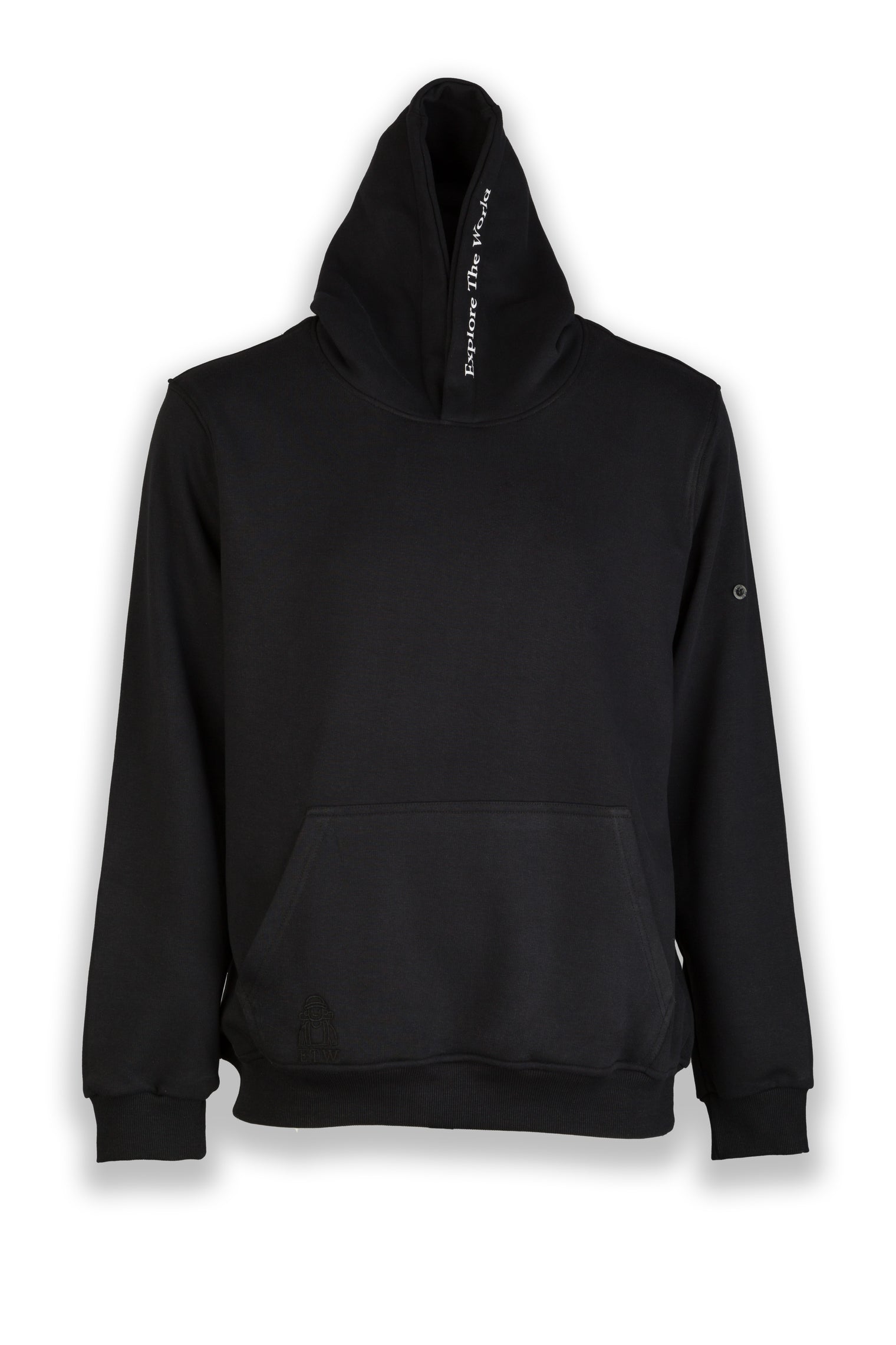 Explore China Nomad Fleece Hoodie "sleeve badge"