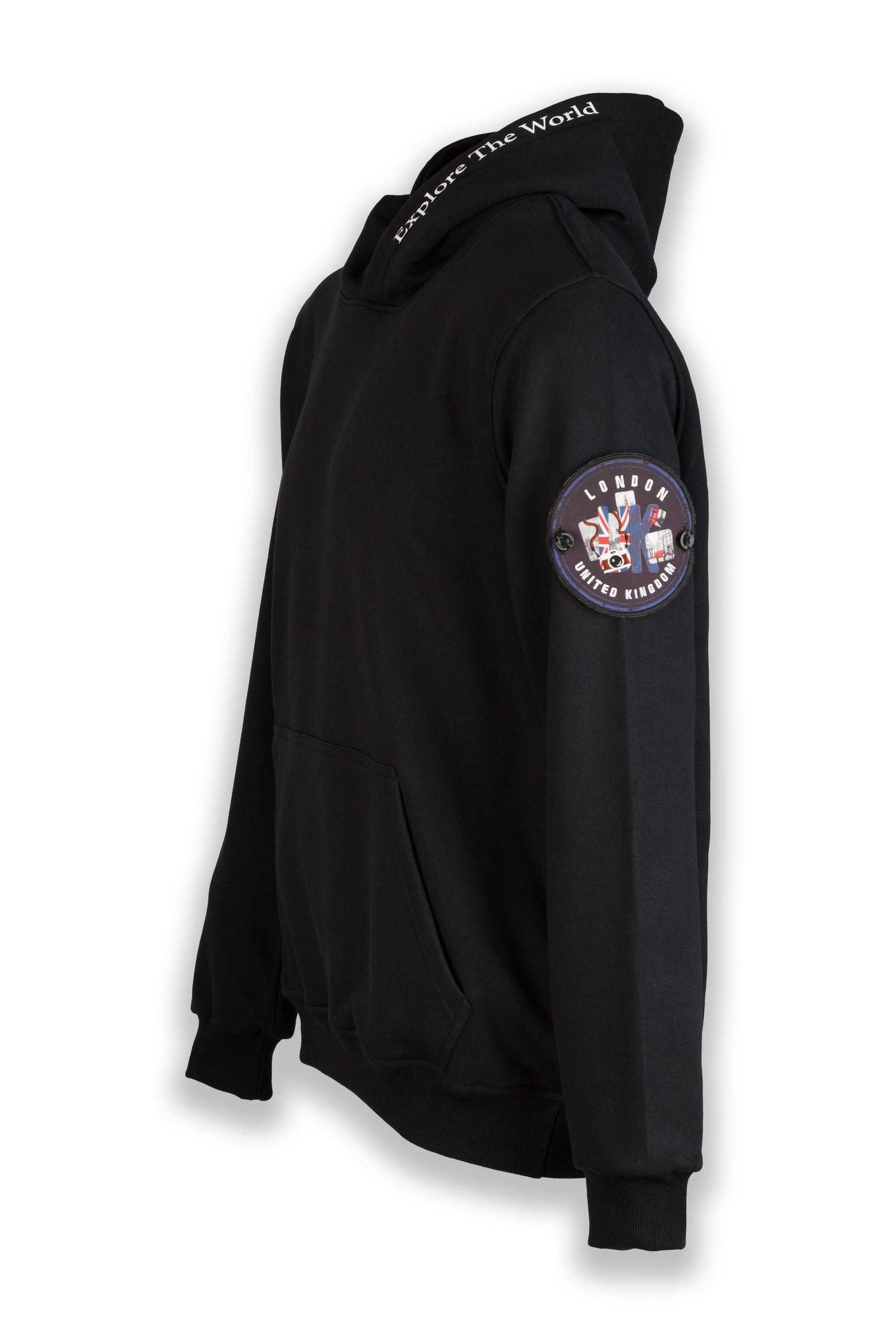 London Memories Nomad Fleece Hoodie "sleeve badge"