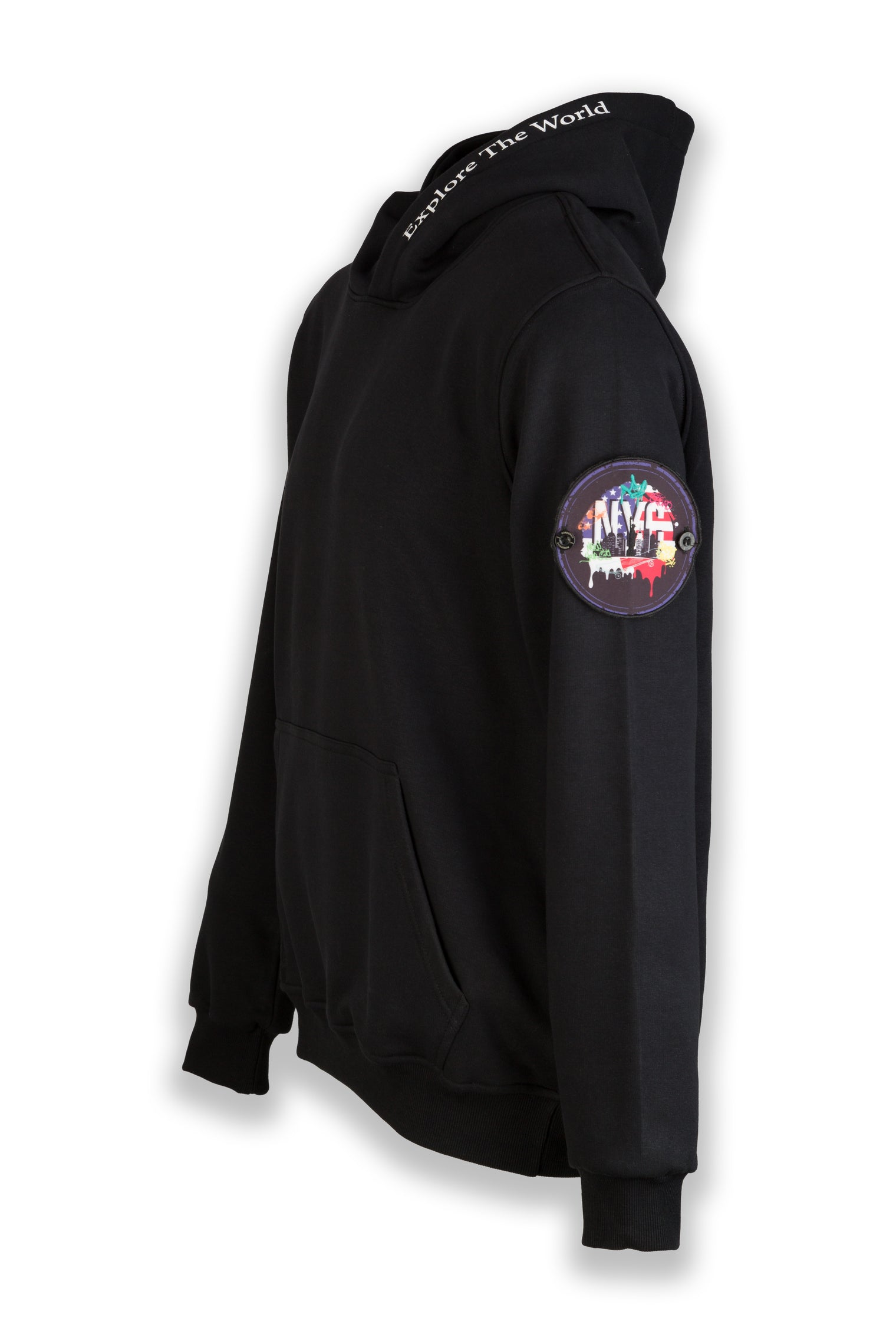 Explore New York Nomad Fleece Hoodie "sleeve badge"