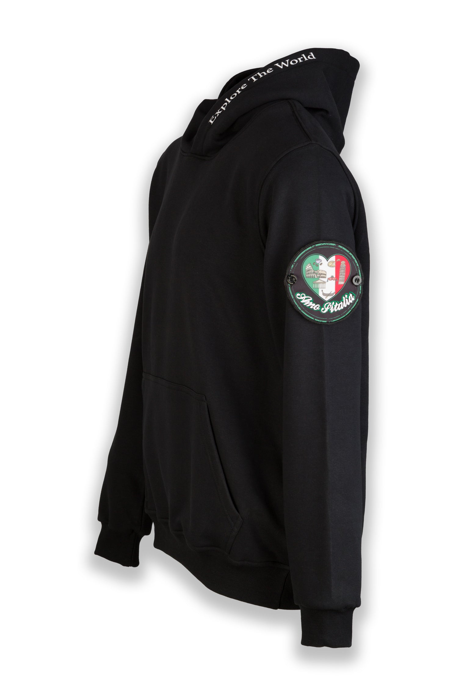 Love Italy Nomad Fleece Hoodie "sleeve badge"