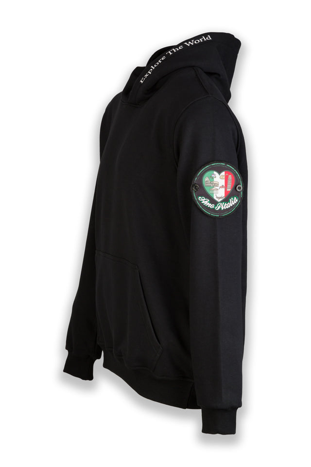 Love Italy Nomad Fleece Hoodie "sleeve badge"
