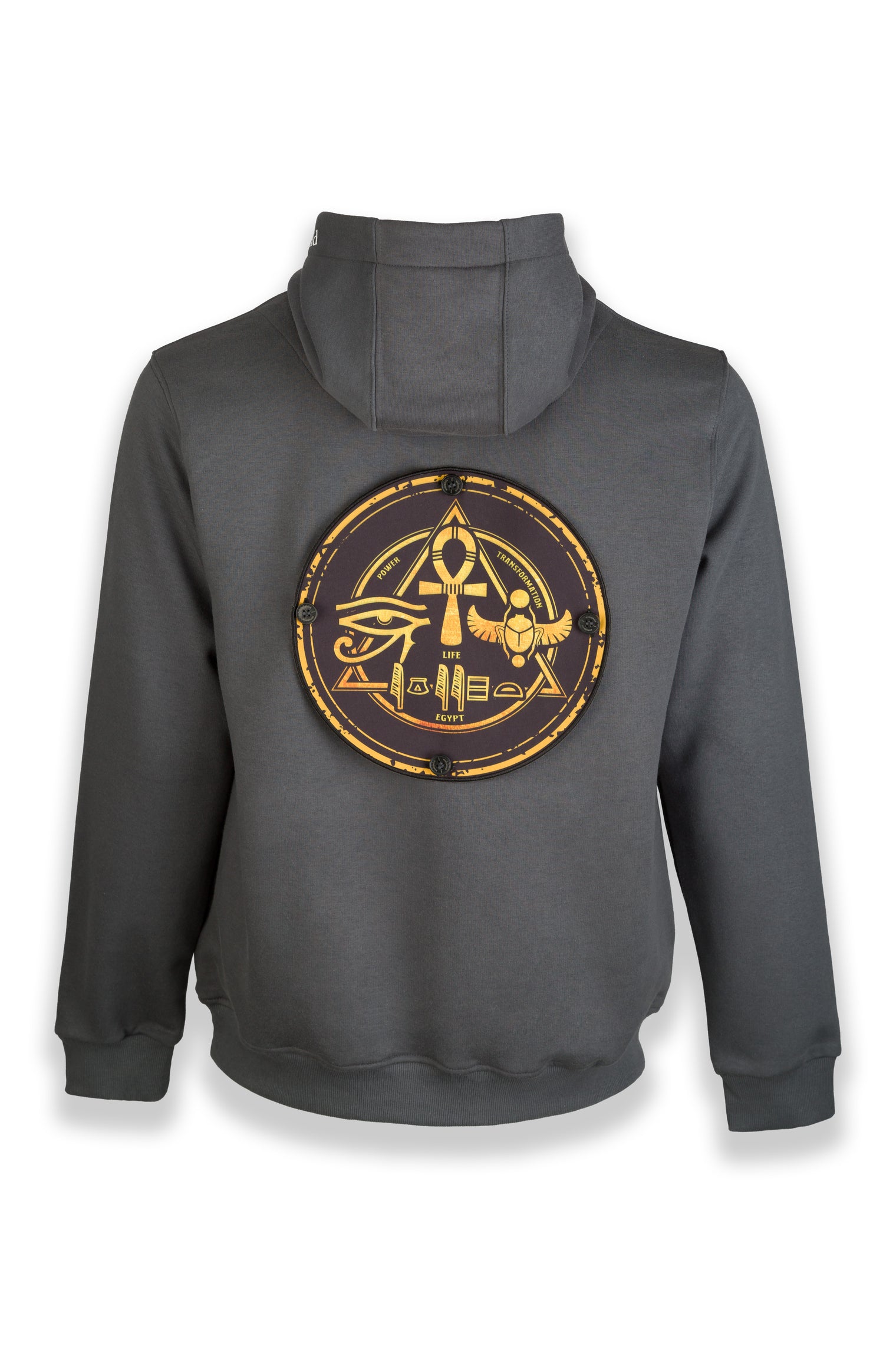Power of Egypt Nomad Fleece Hoodie "back badge"