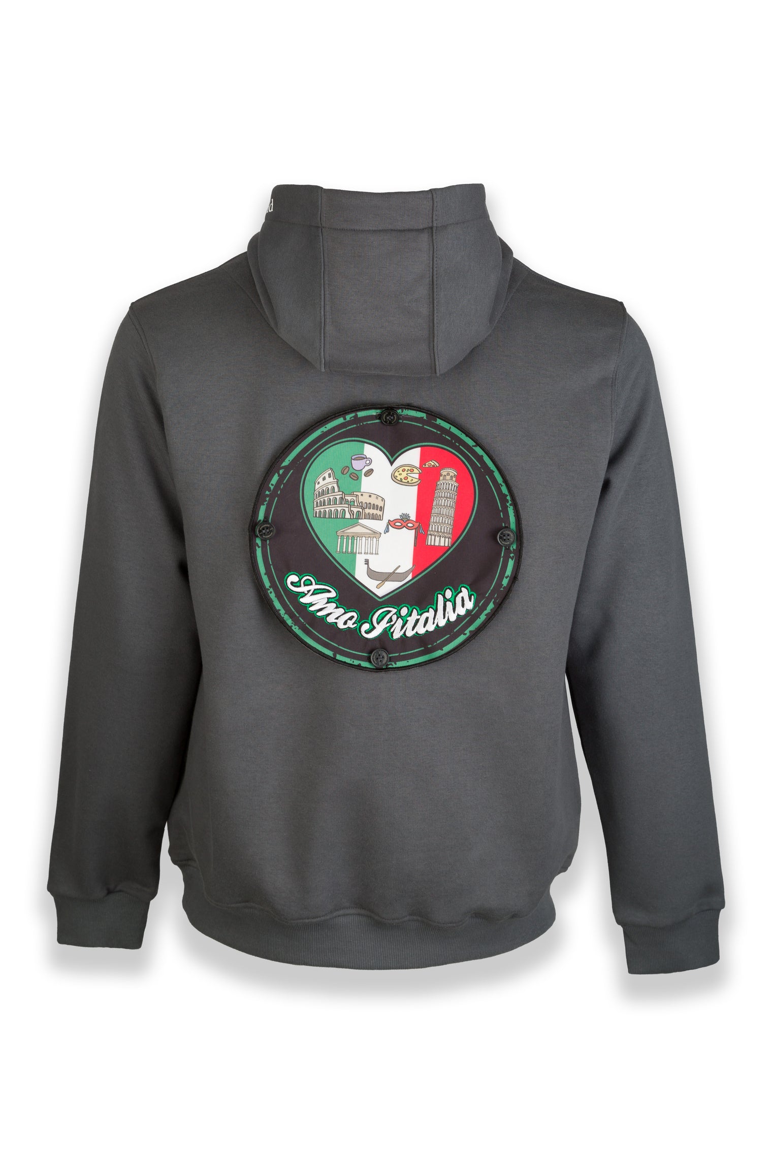 Love Italy Nomad Fleece Hoodie "back badge"