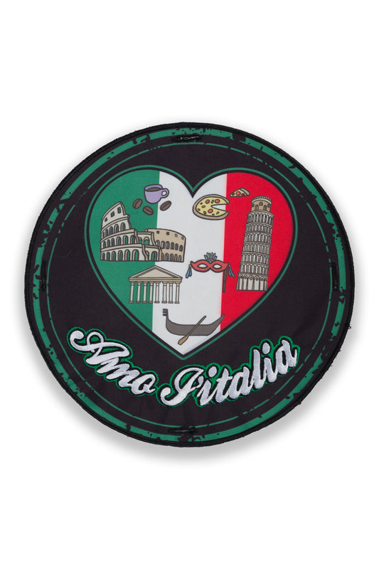 "Love Italy" Large Badge for the back of T-Shirt and Hoodie