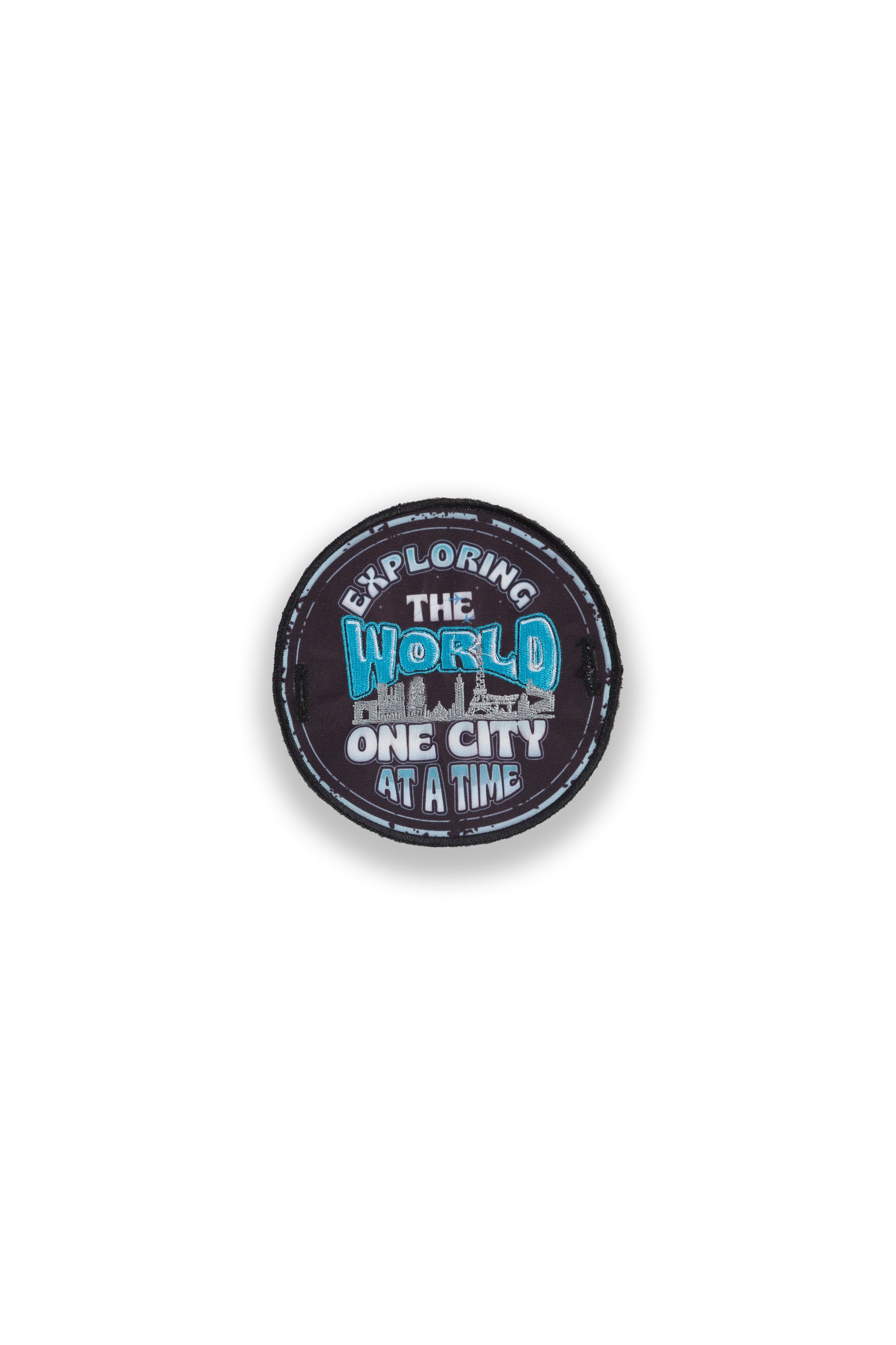 "Explore the World" Small Badge for Jogger, Short and Hoddie sleeve