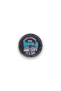 "Explore the World" Small Badge for Jogger, Short and Hoddie sleeve