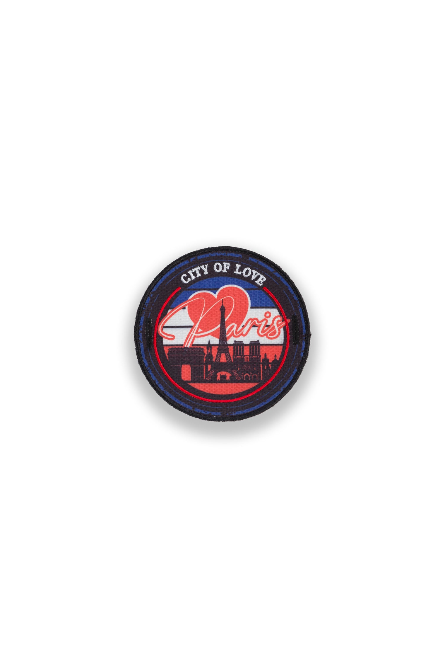 "Paris City of Love" Small Badge for Jogger, Short and Hoddie sleeve