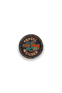 "Richness of Travel" Small Badge for Jogger, Short and Hoddie sleeve
