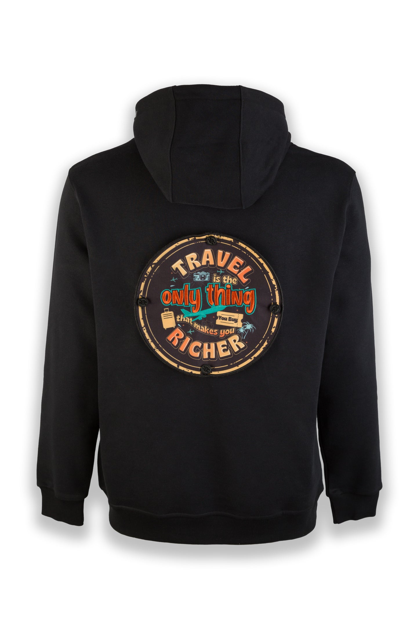 Nomad Fleece Hoodie "Designed to fit a large badge on the back"