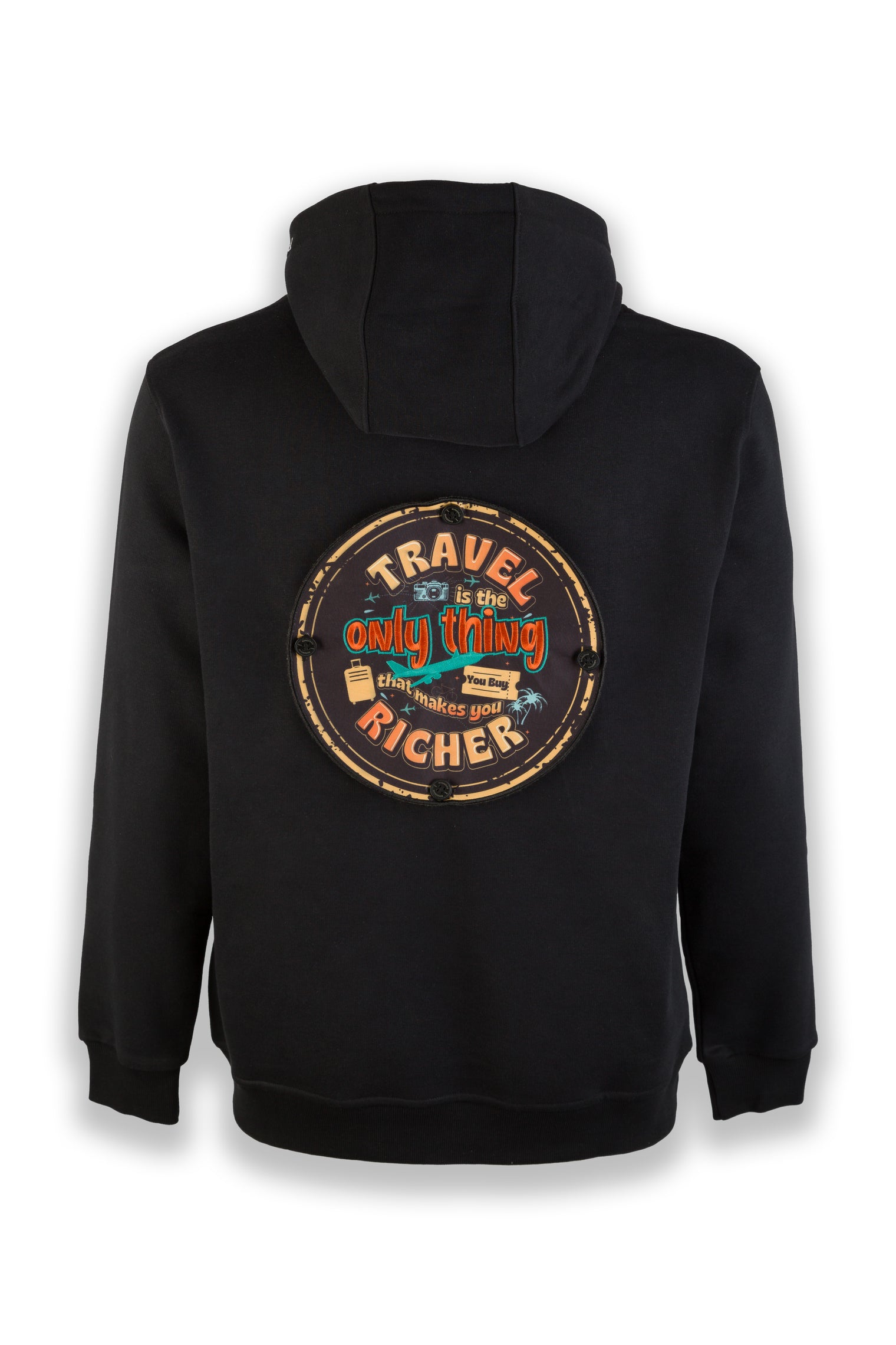 Nomad Fleece Hoodie "Designed to fit a large badge on the back"