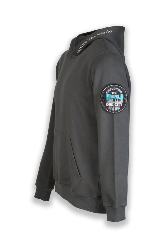 "Explore the World" Small Badge for Jogger, Short and Hoddie sleeve
