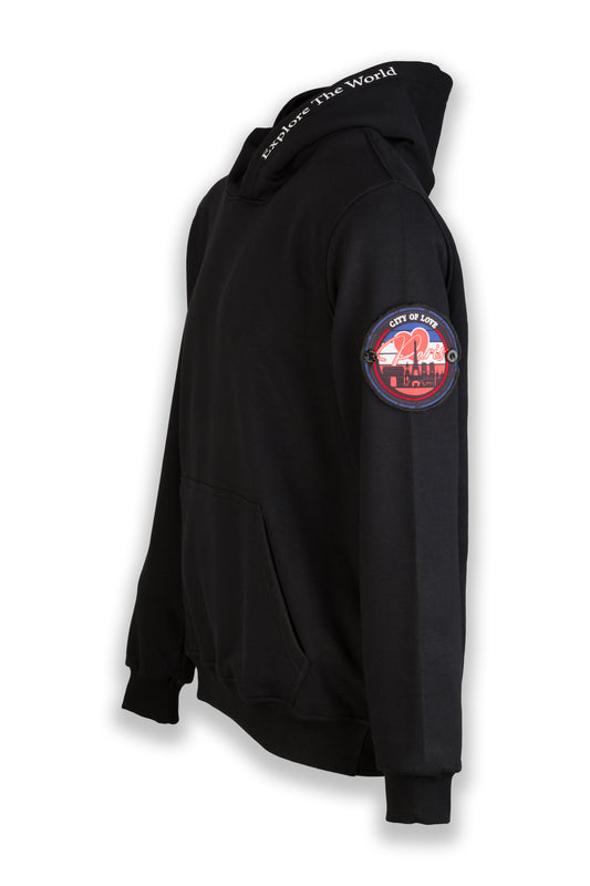 "Paris City of Love" Small Badge for Jogger, Short and Hoddie sleeve