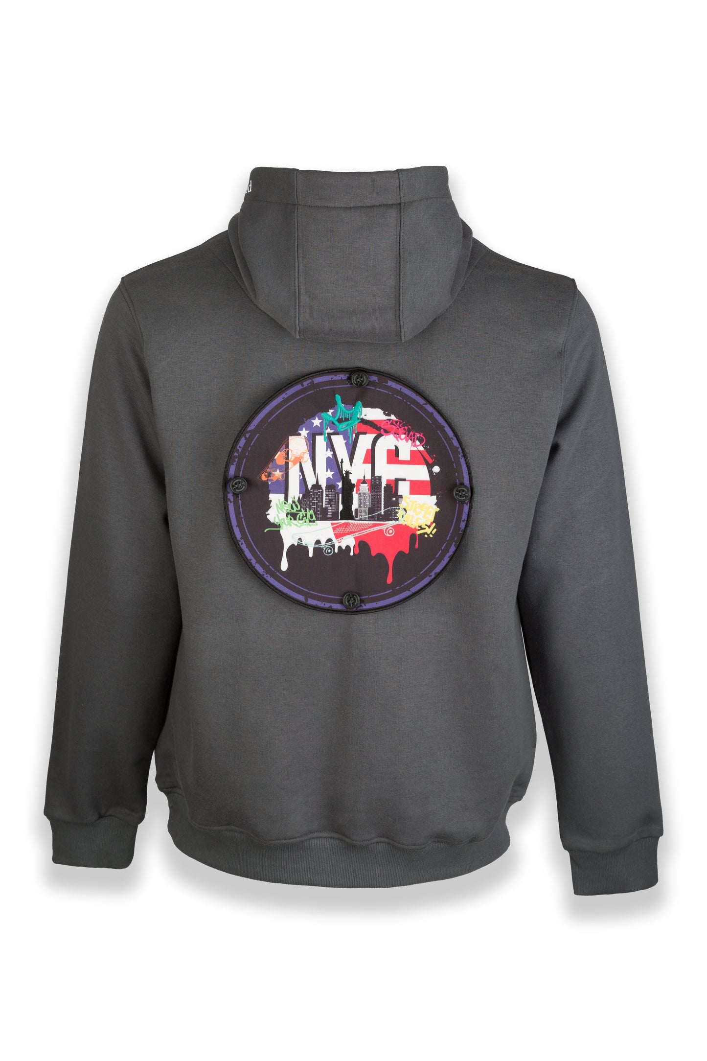 Nomad Fleece Hoodie "Designed to fit a large badge on the back"