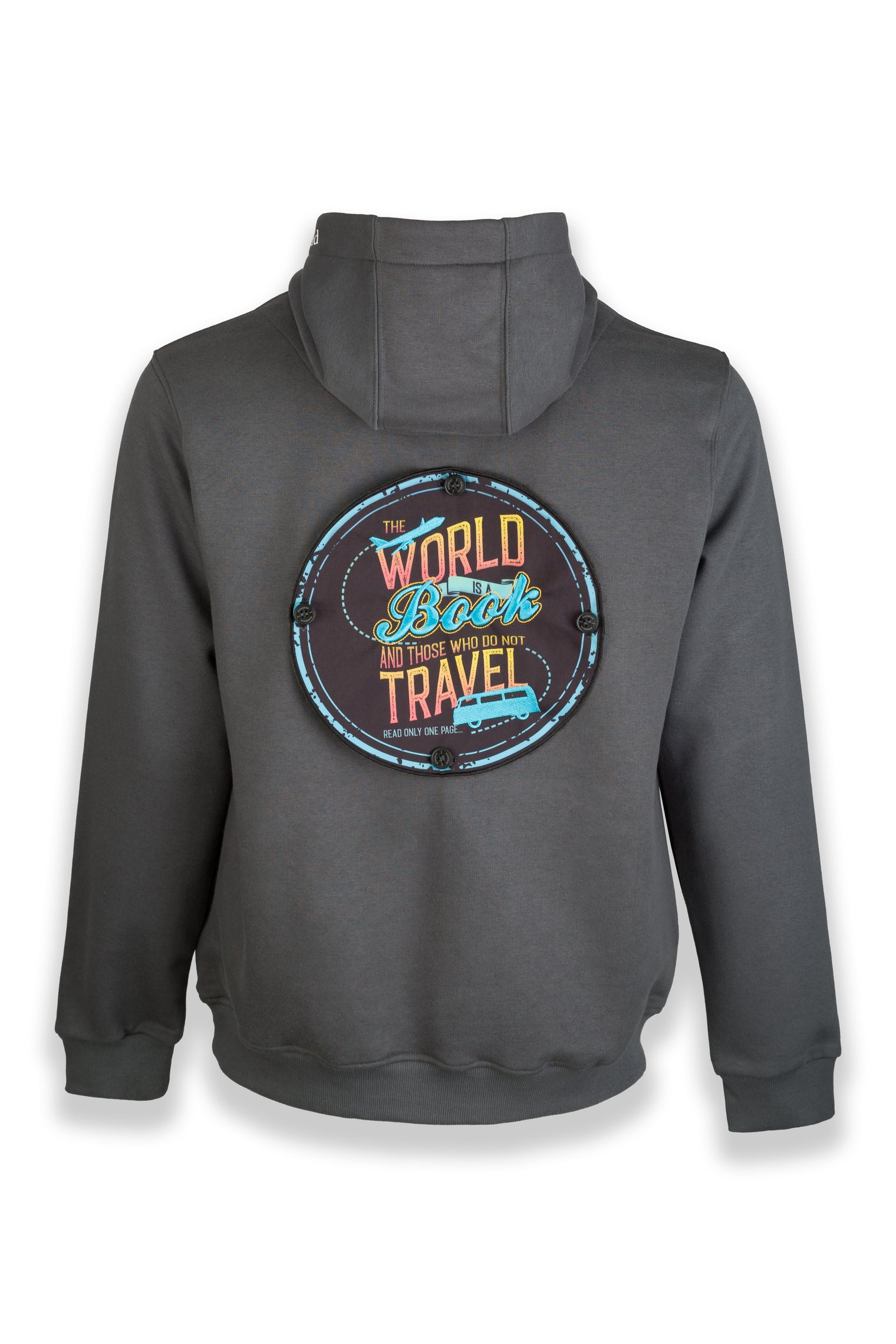 Nomad Fleece Hoodie "Designed to fit a large badge on the back"