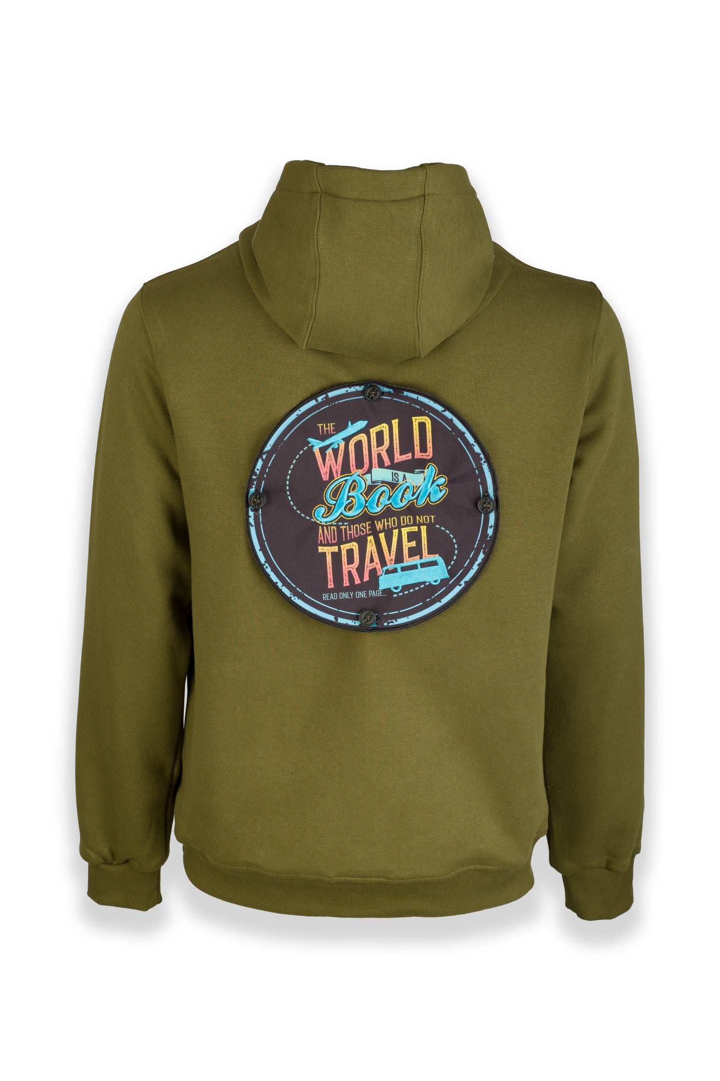 Nomad Fleece Hoodie "Designed to fit a large badge on the back"