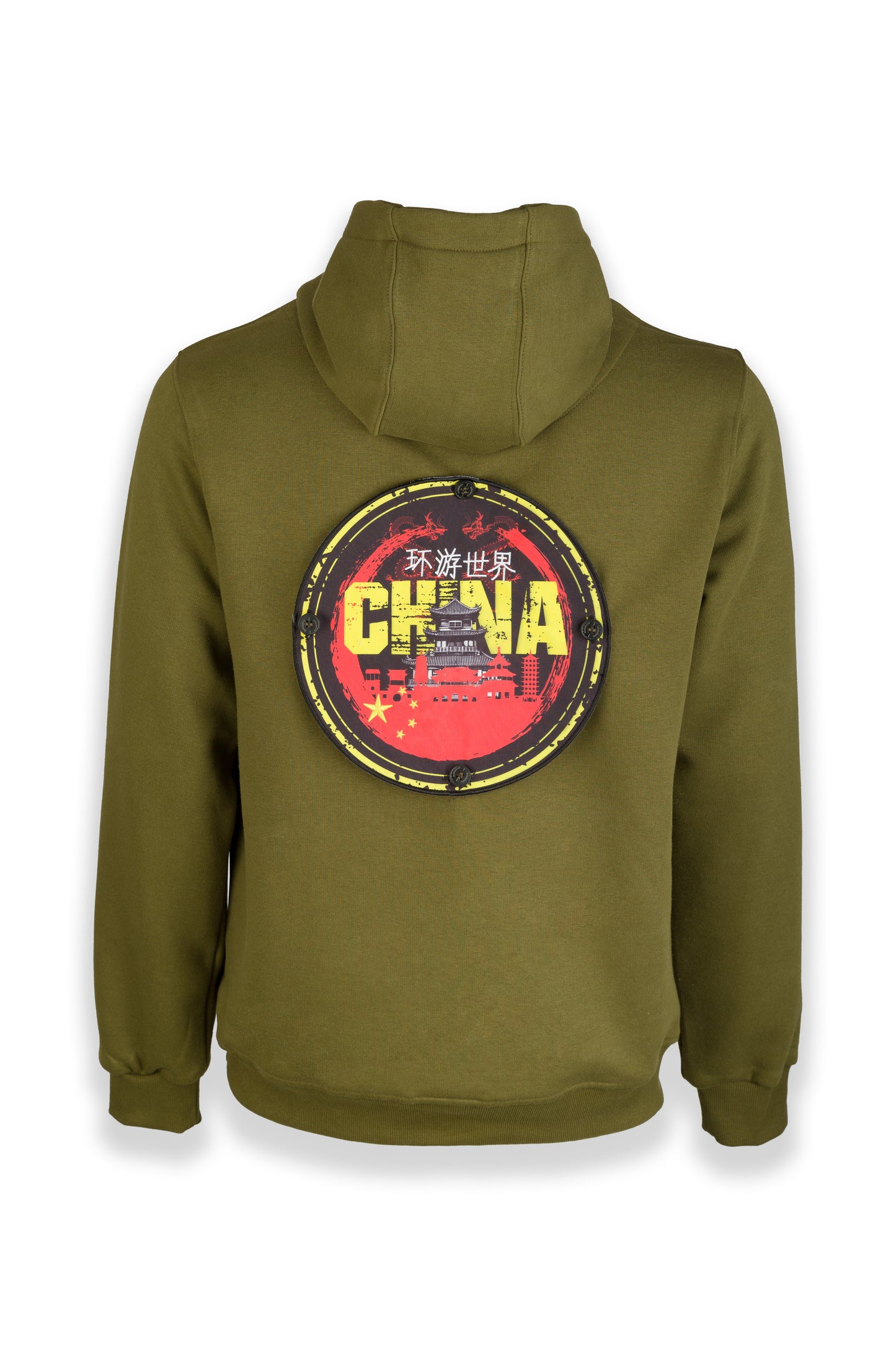 Nomad Fleece Hoodie "Designed to fit a large badge on the back"