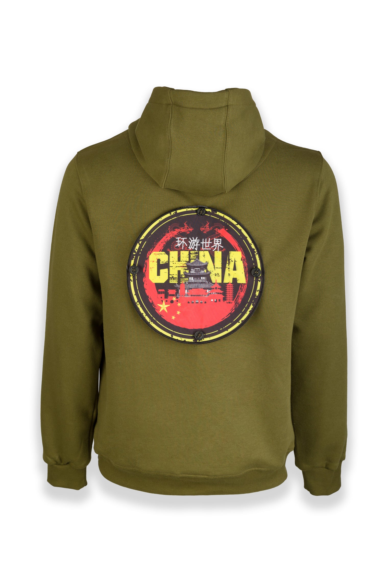 Nomad Fleece Hoodie "Designed to fit a large badge on the back"